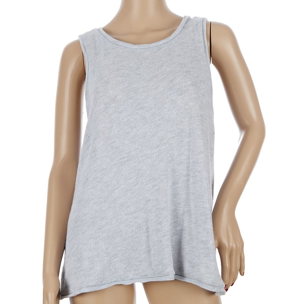 aerie Light Gray Wrap Tank Top Medium